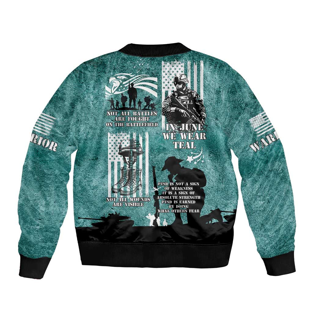Veteran PTSD Bomber Jacket Not A Sign Of Weakness It Is Earned By Doing What Others Fear