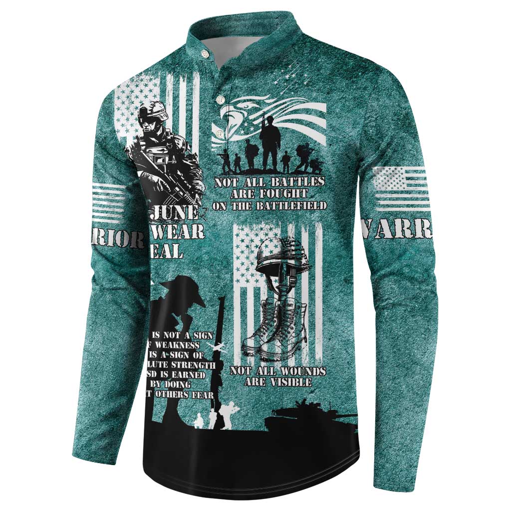 Veteran PTSD Button Sweatshirt Not A Sign Of Weakness It Is Earned By Doing What Others Fear