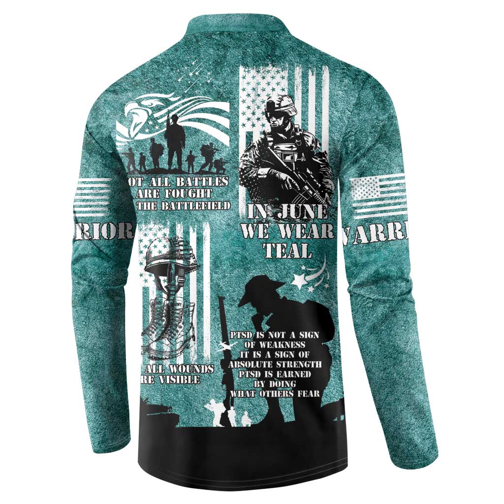 Veteran PTSD Button Sweatshirt Not A Sign Of Weakness It Is Earned By Doing What Others Fear