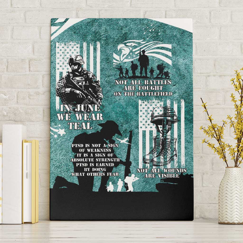 Veteran PTSD Canvas Wall Art Not A Sign Of Weakness It Is Earned By Doing What Others Fear