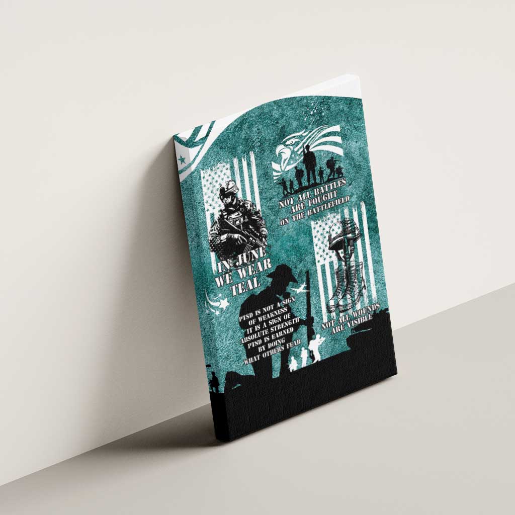 Veteran PTSD Canvas Wall Art Not A Sign Of Weakness It Is Earned By Doing What Others Fear