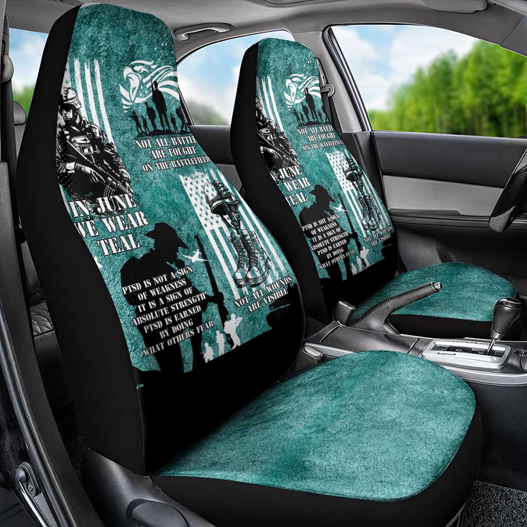 Veteran PTSD Car Seat Cover Not A Sign Of Weakness It Is Earned By Doing What Others Fear