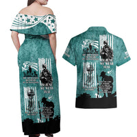 Veteran PTSD Couples Matching Off Shoulder Maxi Dress and Hawaiian Shirt Not A Sign Of Weakness It Is Earned By Doing What Others Fear