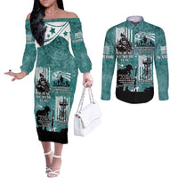 Veteran PTSD Couples Matching Off The Shoulder Long Sleeve Dress and Long Sleeve Button Shirt Not A Sign Of Weakness It Is Earned By Doing What Others Fear