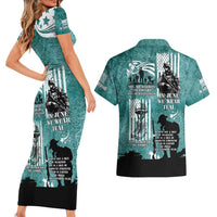 Veteran PTSD Couples Matching Short Sleeve Bodycon Dress and Hawaiian Shirt Not A Sign Of Weakness It Is Earned By Doing What Others Fear