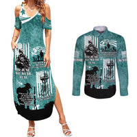 Veteran PTSD Couples Matching Summer Maxi Dress and Long Sleeve Button Shirt Not A Sign Of Weakness It Is Earned By Doing What Others Fear
