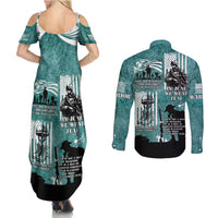 Veteran PTSD Couples Matching Summer Maxi Dress and Long Sleeve Button Shirt Not A Sign Of Weakness It Is Earned By Doing What Others Fear