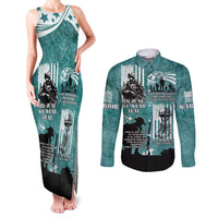 Veteran PTSD Couples Matching Tank Maxi Dress and Long Sleeve Button Shirt Not A Sign Of Weakness It Is Earned By Doing What Others Fear