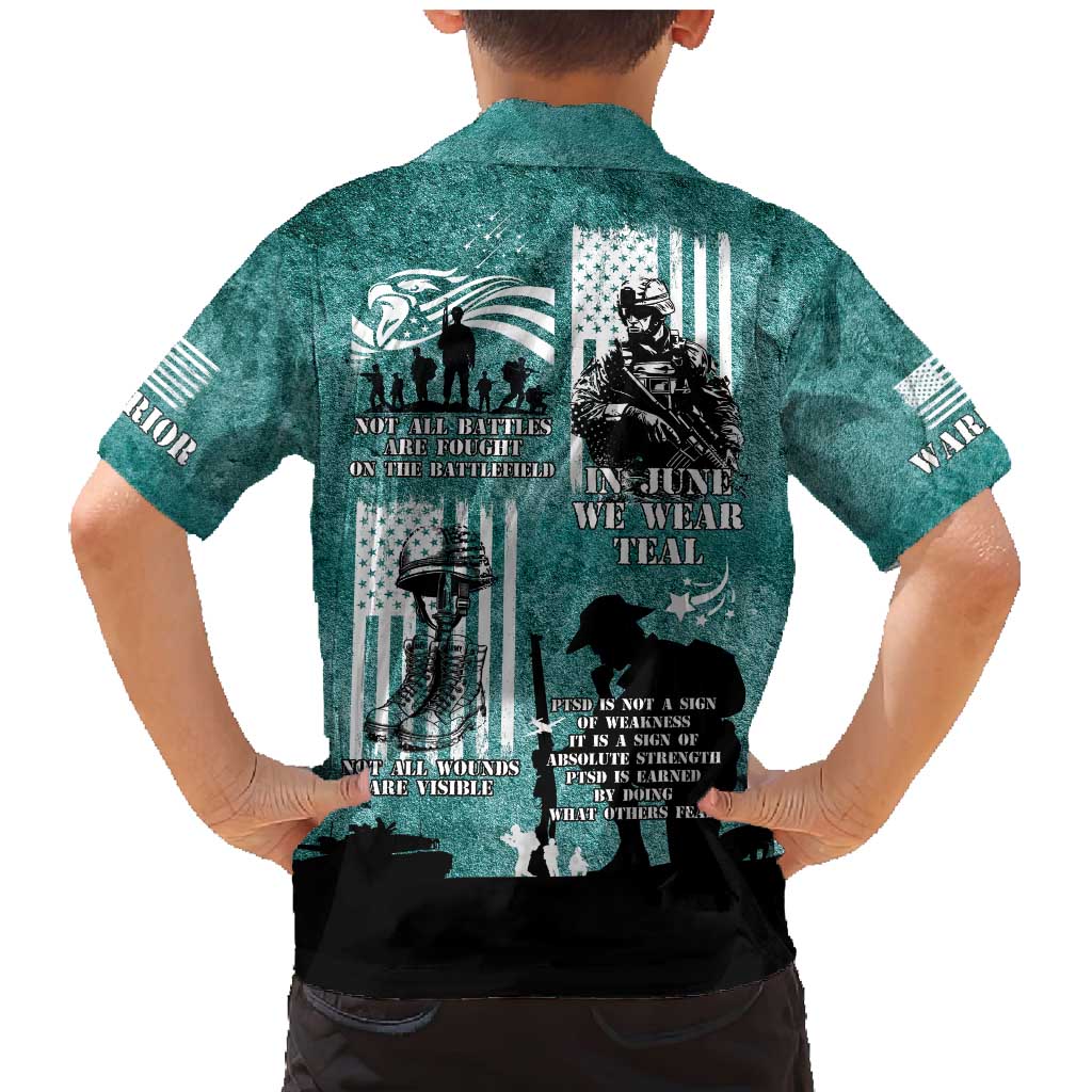 Veteran PTSD Family Matching Mermaid Dress and Hawaiian Shirt Not A Sign Of Weakness It Is Earned By Doing What Others Fear
