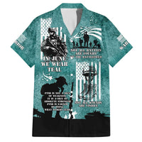 Veteran PTSD Family Matching Off The Shoulder Long Sleeve Dress and Hawaiian Shirt Not A Sign Of Weakness It Is Earned By Doing What Others Fear