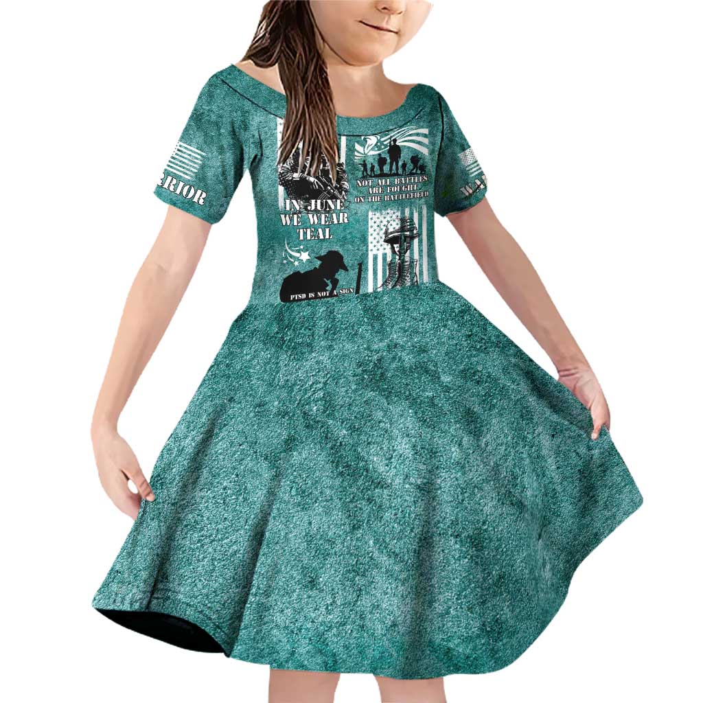 Veteran PTSD Family Matching Off Shoulder Short Dress and Hawaiian Shirt Not A Sign Of Weakness It Is Earned By Doing What Others Fear