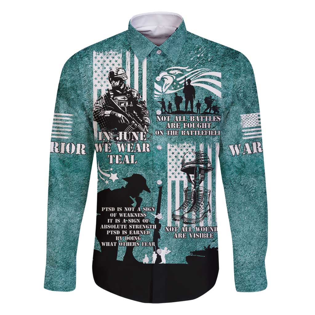 Veteran PTSD Family Matching Off Shoulder Short Dress and Hawaiian Shirt Not A Sign Of Weakness It Is Earned By Doing What Others Fear