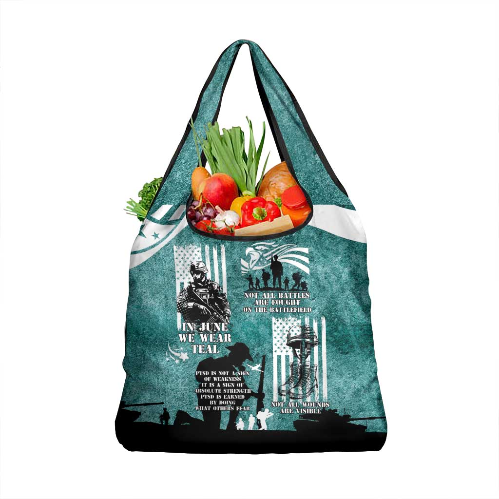Veteran PTSD Grocery Bag Not A Sign Of Weakness It Is Earned By Doing What Others Fear