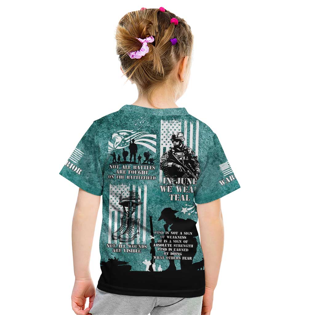 Veteran PTSD Kid T Shirt Not A Sign Of Weakness It Is Earned By Doing What Others Fear