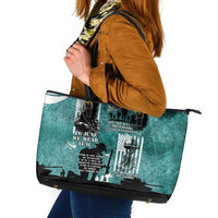 Veteran PTSD Leather Tote Bag Not A Sign Of Weakness It Is Earned By Doing What Others Fear