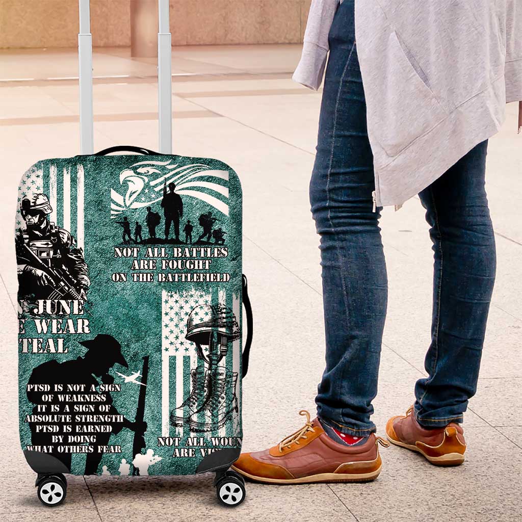 Veteran PTSD Luggage Cover Not A Sign Of Weakness It Is Earned By Doing What Others Fear