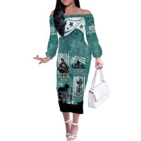Veteran PTSD Off The Shoulder Long Sleeve Dress Not A Sign Of Weakness It Is Earned By Doing What Others Fear