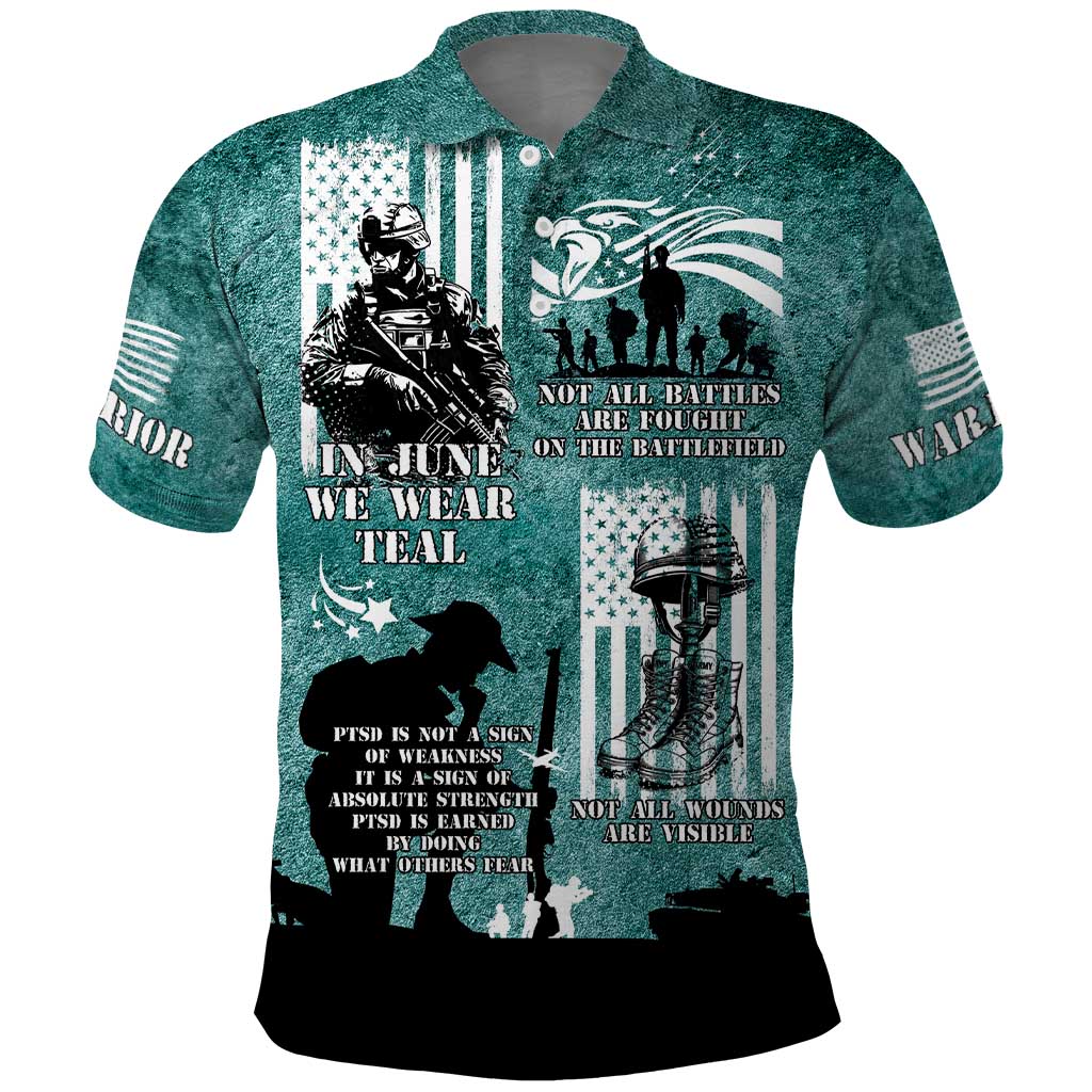 Veteran PTSD Polo Shirt Not A Sign Of Weakness It Is Earned By Doing What Others Fear