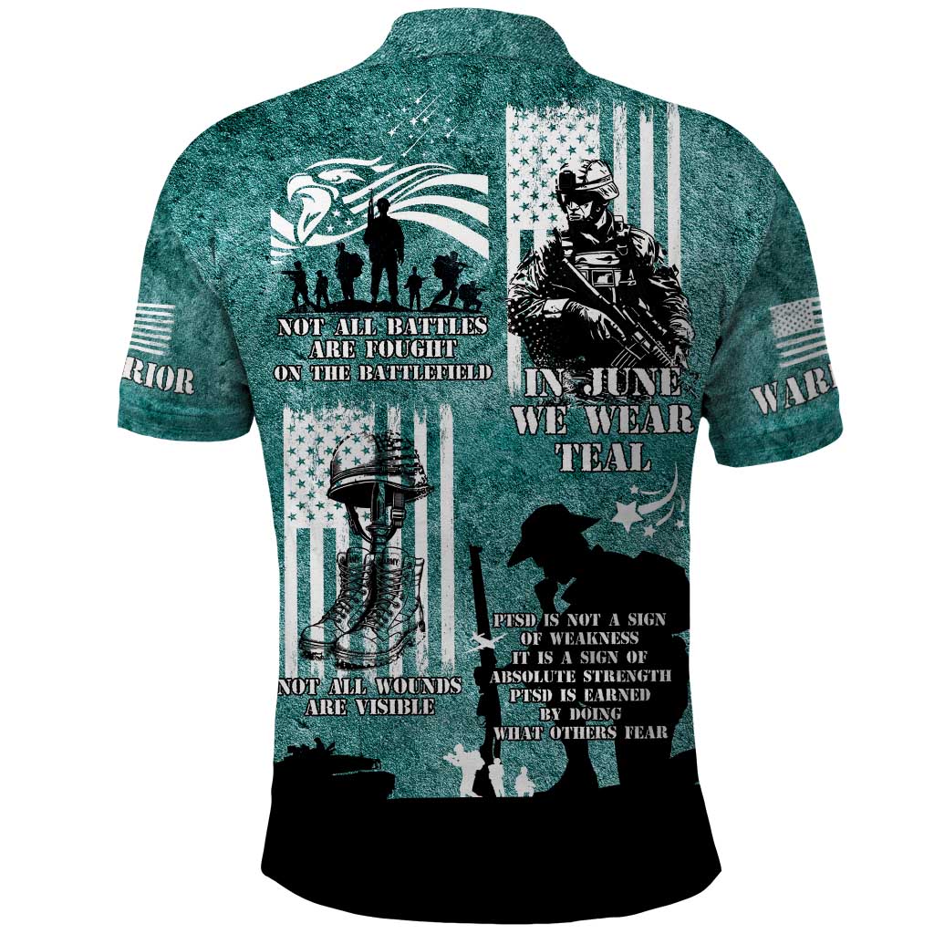 Veteran PTSD Polo Shirt Not A Sign Of Weakness It Is Earned By Doing What Others Fear