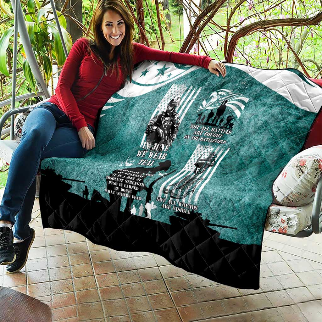 Veteran PTSD Quilt Not A Sign Of Weakness It Is Earned By Doing What Others Fear