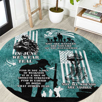 Veteran PTSD Round Carpet Not A Sign Of Weakness It Is Earned By Doing What Others Fear