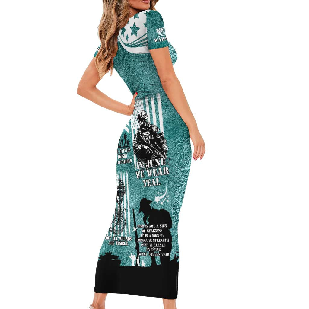 Veteran PTSD Short Sleeve Bodycon Dress Not A Sign Of Weakness It Is Earned By Doing What Others Fear