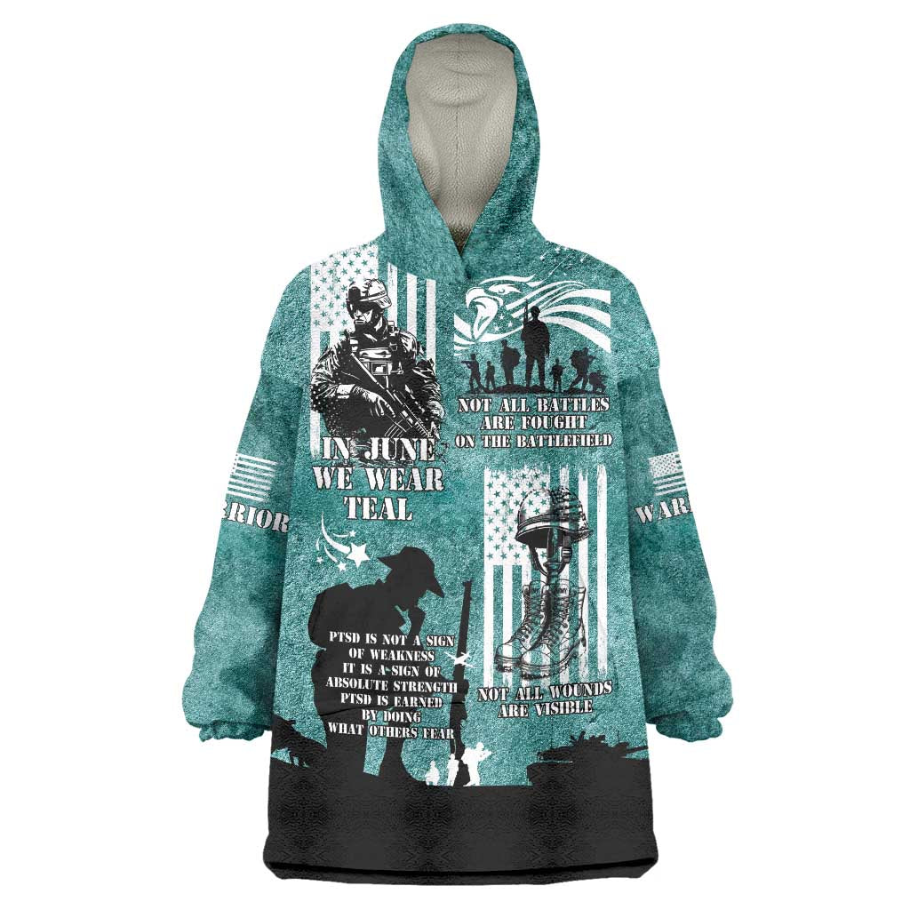 Veteran PTSD Wearable Blanket Hoodie Not A Sign Of Weakness It Is Earned By Doing What Others Fear