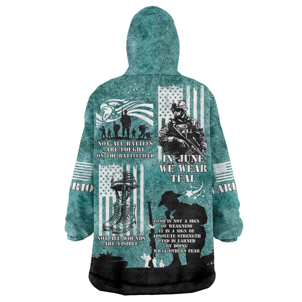 Veteran PTSD Wearable Blanket Hoodie Not A Sign Of Weakness It Is Earned By Doing What Others Fear