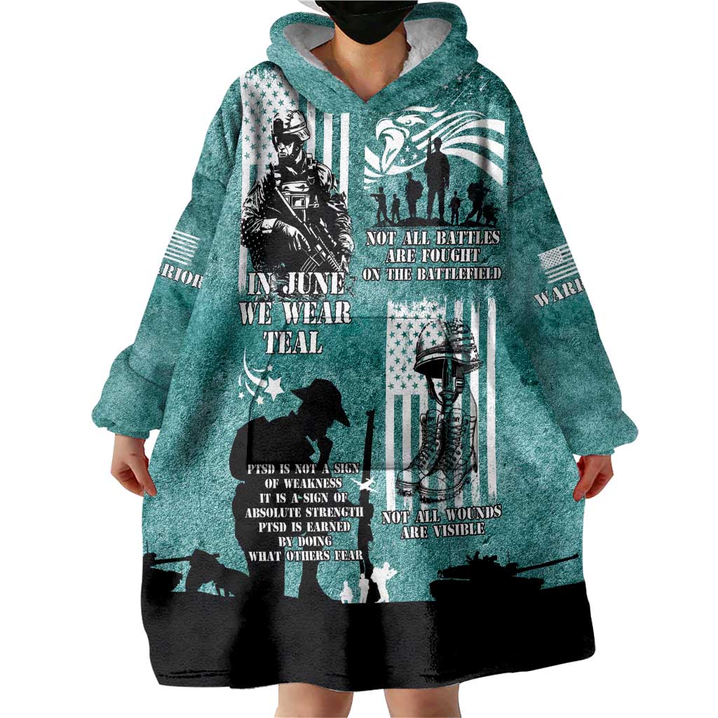 Veteran PTSD Wearable Blanket Hoodie Not A Sign Of Weakness It Is Earned By Doing What Others Fear
