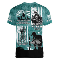 Veteran PTSD Women V-Neck T-Shirt Not A Sign Of Weakness It Is Earned By Doing What Others Fear