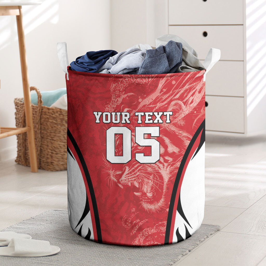 Custom South Korea Football 2026 Laundry Basket Taegeuk Warriors Spirit Sporty Style