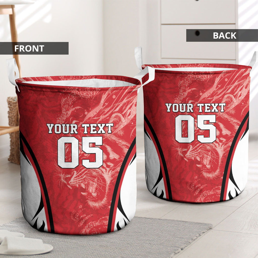 Custom South Korea Football 2026 Laundry Basket Taegeuk Warriors Spirit Sporty Style