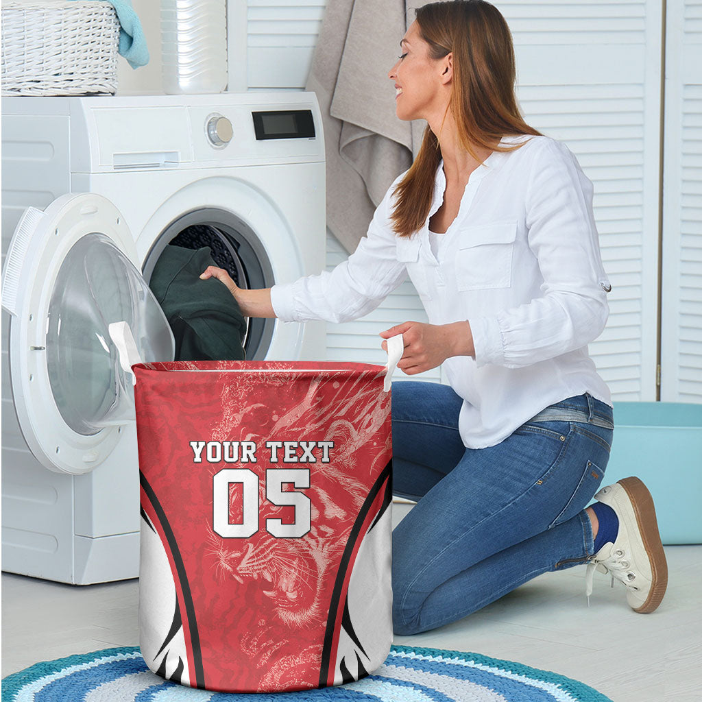 Custom South Korea Football 2026 Laundry Basket Taegeuk Warriors Spirit Sporty Style