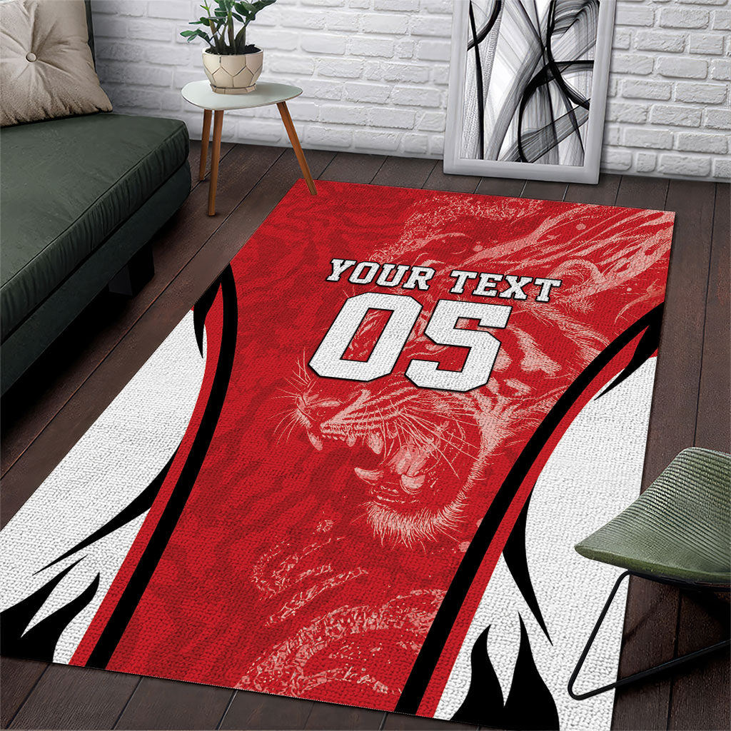 Custom South Korea Football 2026 Area Rug Taegeuk Warriors Spirit Sporty Style