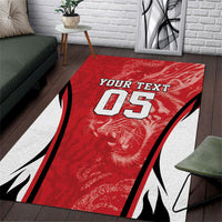 Custom South Korea Football 2026 Area Rug Taegeuk Warriors Spirit Sporty Style