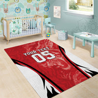 Custom South Korea Football 2026 Area Rug Taegeuk Warriors Spirit Sporty Style