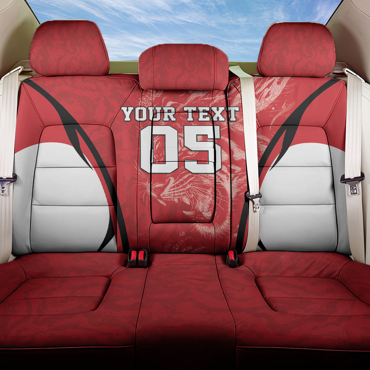 Custom South Korea Football 2026 Back Car Seat Cover Taegeuk Warriors Spirit Sporty Style