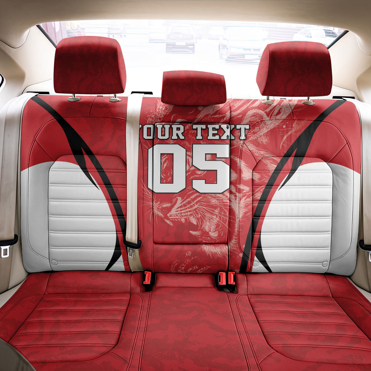 Custom South Korea Football 2026 Back Car Seat Cover Taegeuk Warriors Spirit Sporty Style