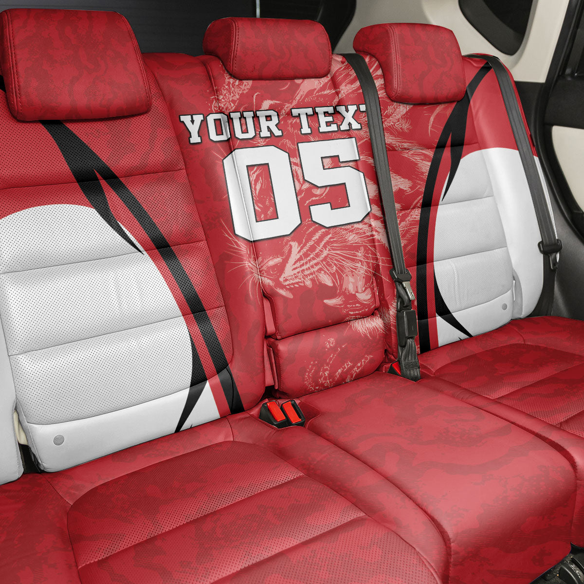 Custom South Korea Football 2026 Back Car Seat Cover Taegeuk Warriors Spirit Sporty Style