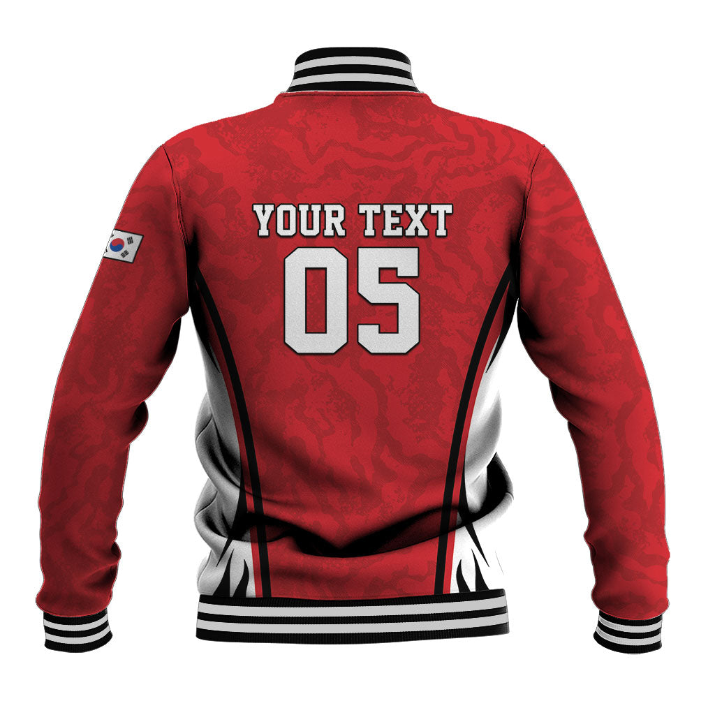 Custom South Korea Football 2026 Baseball Jacket Taegeuk Warriors Spirit Sporty Style