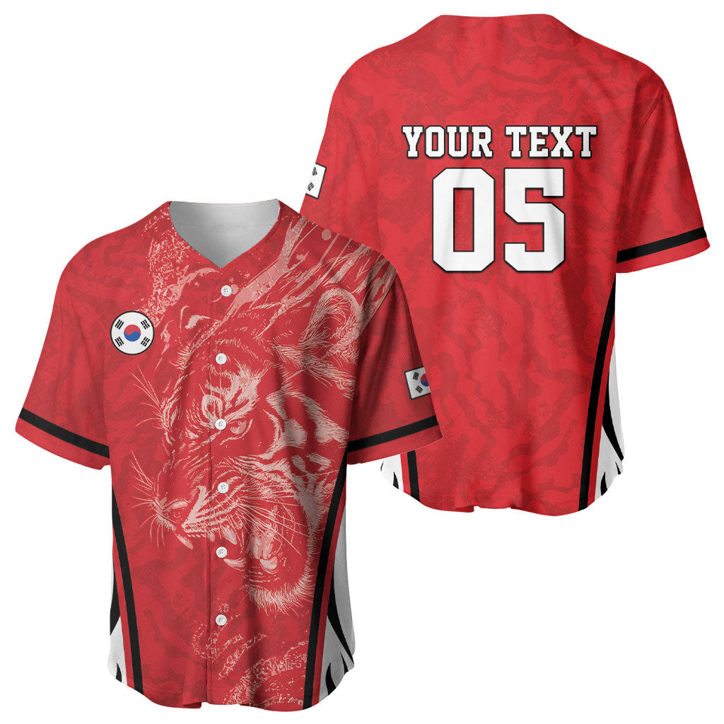 Custom South Korea Football 2026 Baseball Jersey Taegeuk Warriors Spirit Sporty Style