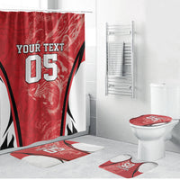 Custom South Korea Football 2026 Bathroom Set Taegeuk Warriors Spirit Sporty Style