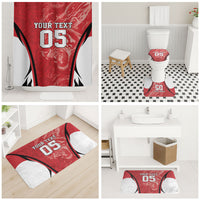 Custom South Korea Football 2026 Bathroom Set Taegeuk Warriors Spirit Sporty Style