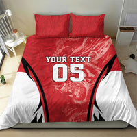 Custom South Korea Football 2026 Bedding Set Taegeuk Warriors Spirit Sporty Style
