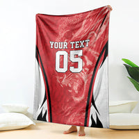 Custom South Korea Football 2026 Blanket Taegeuk Warriors Spirit Sporty Style