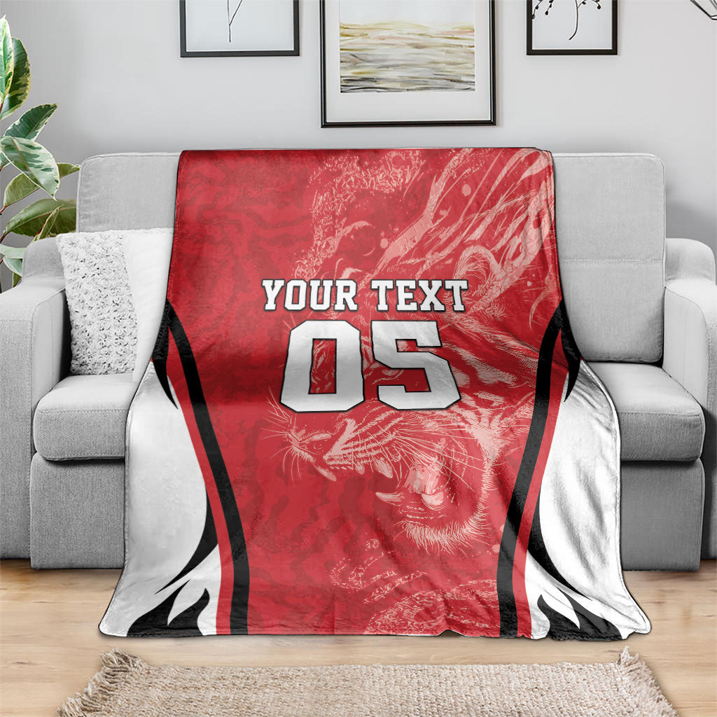 Custom South Korea Football 2026 Blanket Taegeuk Warriors Spirit Sporty Style