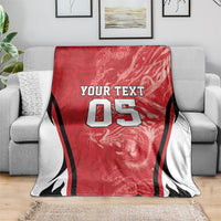 Custom South Korea Football 2026 Blanket Taegeuk Warriors Spirit Sporty Style