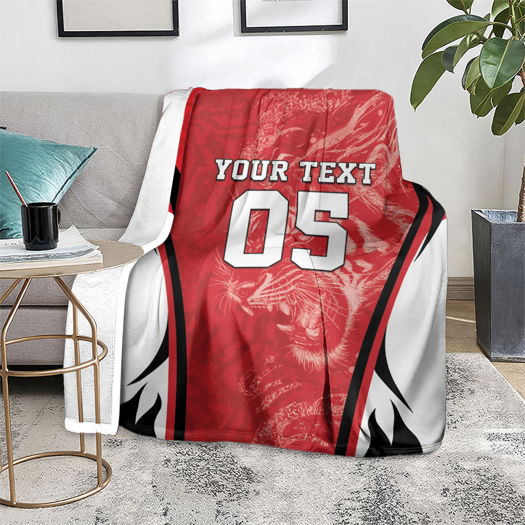 Custom South Korea Football 2026 Blanket Taegeuk Warriors Spirit Sporty Style