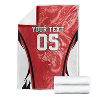Custom South Korea Football 2026 Blanket Taegeuk Warriors Spirit Sporty Style