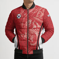 Custom South Korea Football 2026 Bomber Puffer Jacket Taegeuk Warriors Spirit Sporty Style